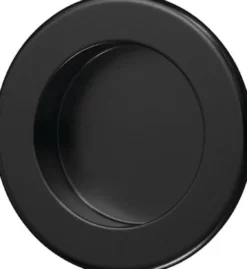 hermeta Muschelgr.Alu.schwarz pulv.rd.EL.-D.50mm - 4555-70E