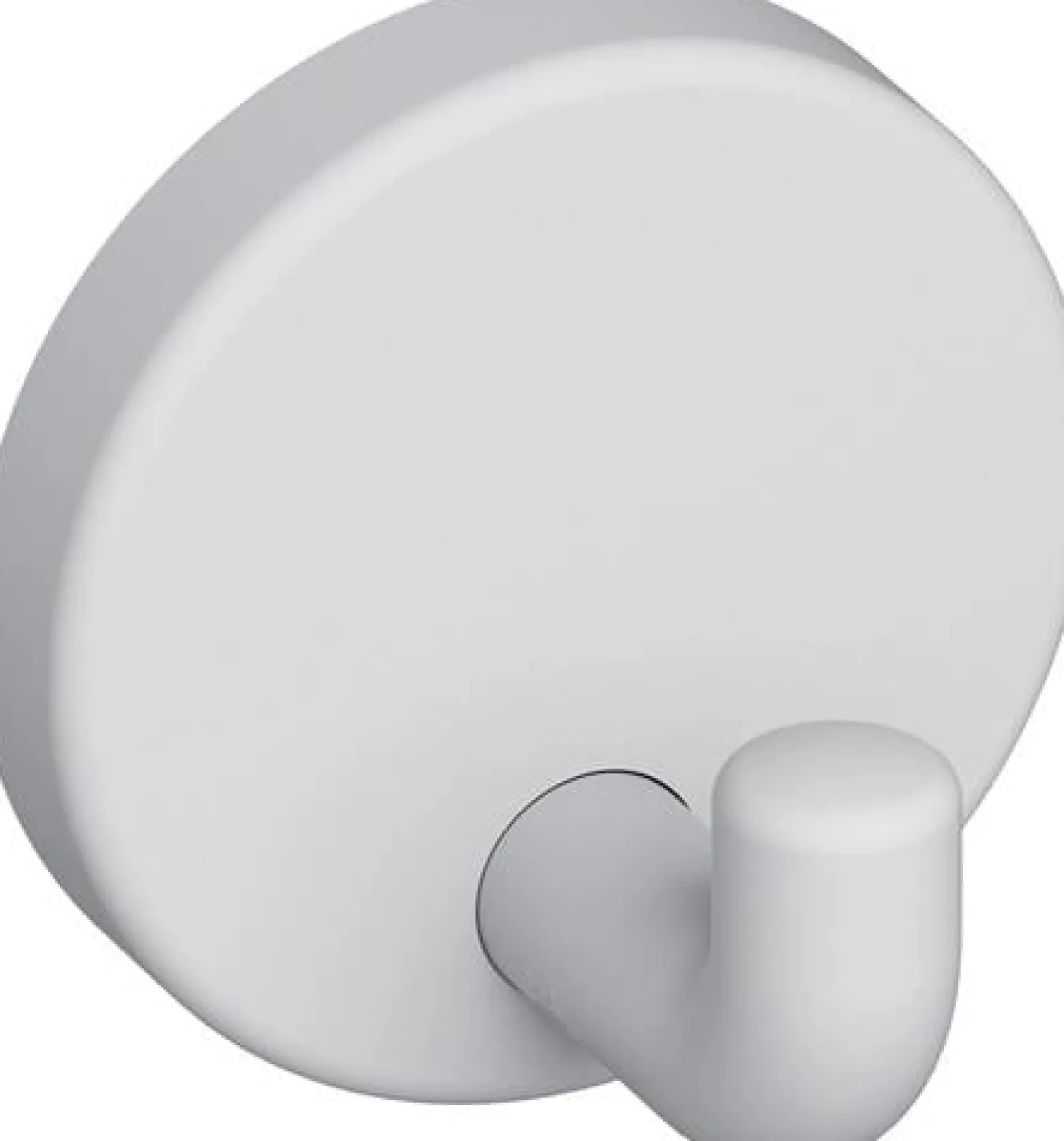 HEWI Einzelhaken 801.90B010 rechtwinklig gebogen 30 mm Polyamid ma 98 signalweiß - 801.90B010 98