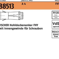 Hohldeckenanker R 88513 FHY M10 A 4 20 Stück FISCHER
