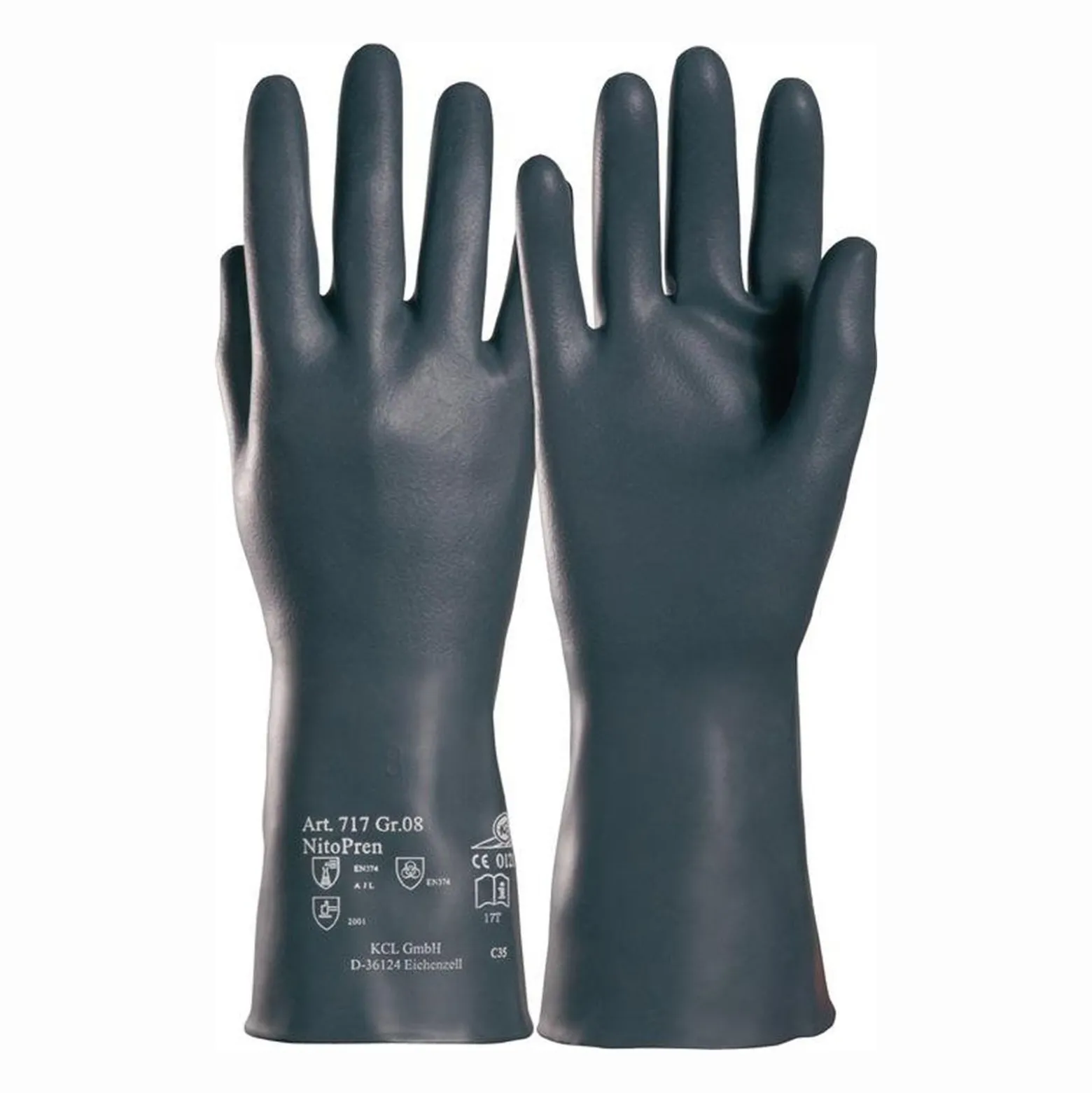 Honeywell Chemiehandschuh Nitopren 717 Gr. 9 dunkelgrau EN 388 EN 374 PSA III - 717/9