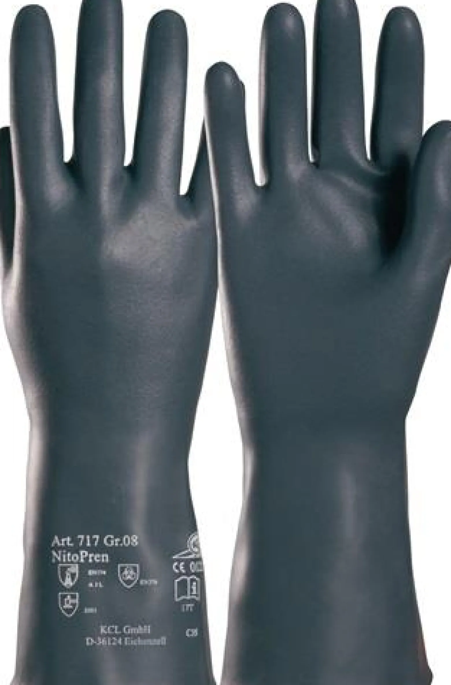 Honeywell Chemiehandschuh Nitopren 717 Gr. 9 dunkelgrau EN 388 EN 374 PSA III - 717/9
