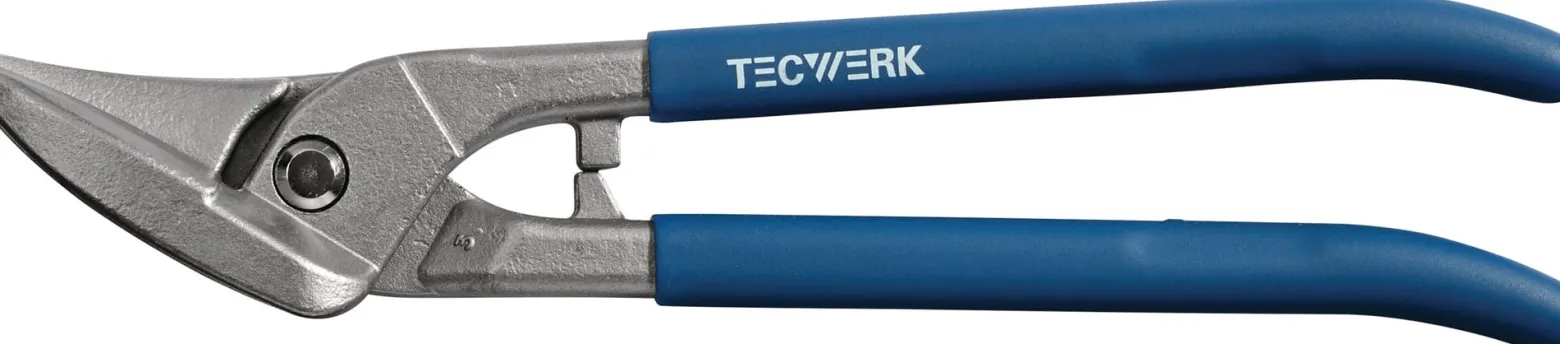 Idealblechschere L.260mm li.STA max.0,8mm VA max.0,45mm TECWERK