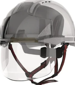 Industriekletterhelm EVO® VISTAshield® Dualswitch™ weiß/rauch ABS