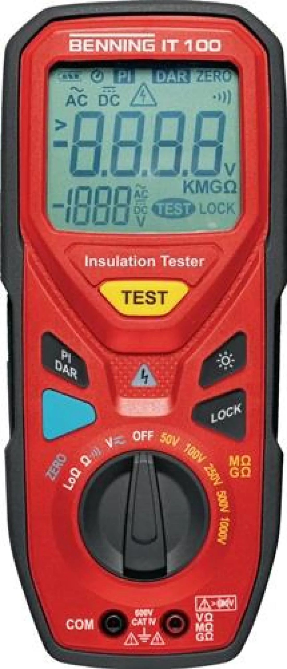 Isolations-/Widerstandsmessgerät IT 100 600 V 300 kΩ-20 GΩ BENNING