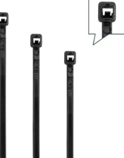 Kabelbinder L.150mm B.3,6mm PA 6.6 schwarz 180N 100St./Btl.