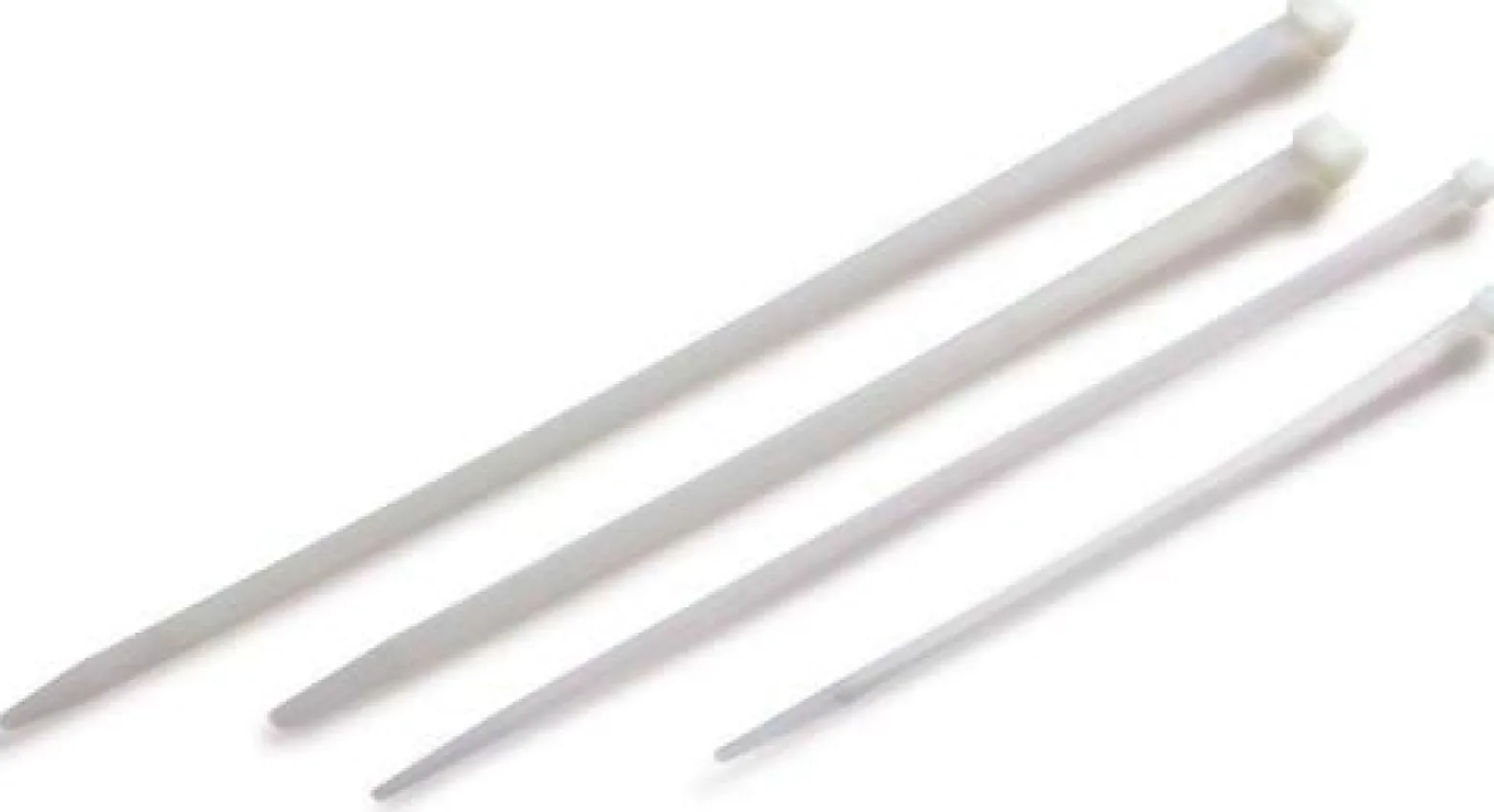 Kabelbinder Maße 300x4,8mm weiß TRANSPAK