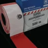 KELMAPLAST Absperrband 500 m x 80 mm rot/weiß geblockt recycelt - 2500000800500159901000051.