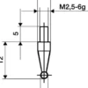 KÄFER Messeins.D.1mm KGL M2,5 STA z.Messuhren - 62034