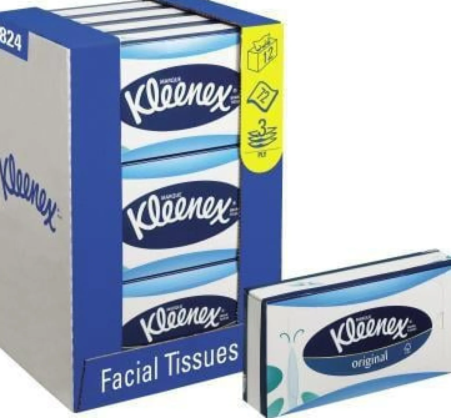 Kleenex Kosmetiktuch 8824 3lagig 12x72 St./Pack.