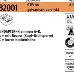 Klemmen R 82001 GTW 40 KM 16/5,5 galv.verz. 1 Stück LINDAPTER