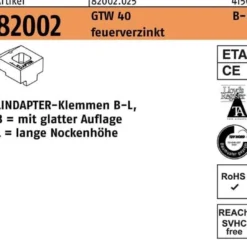 Klemmen R 82002 GTW 40 LM 24/16,0 feuerverz. 1 Stück LINDAPTER