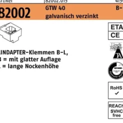 Klemmen R 82002 GTW 40 LM 16/11,0 galv.verz. 1 Stück LINDAPTER