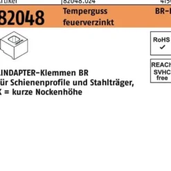 Klemme R 82048 GTW 40 BR 20/7,0 Temperguss feuerverz. 1 Stück LINDAPTER