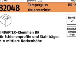 Klemme R 82048 GTW 40 BR 12/6,0 Temperguss feuerverz. 1 Stück LINDAPTER