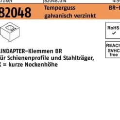 Klemme R 82048 GTW 40 BR 20/7,0 Temperguss galv.verz. 1St. LINDAPTER