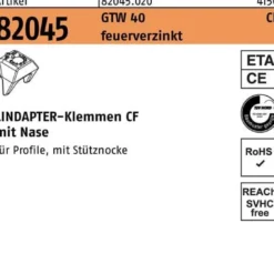 Klemme R 82045 GTW 40 CF M16 Sphäroguß feuerverz. 1 Stück LINDAPTER