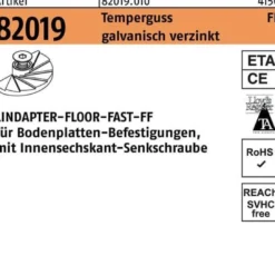 Klemme R 82019 GTW 40 FAST M8 Temperguss galv.verz. 1 Stück LINDAPTER
