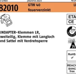 Klemme R 82010 GTW 40 LR M12/3 - 12 feuerverz. 1 Stück LINDAPTER