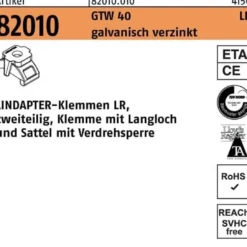Klemme R 82010 GTW 40 LR M16/3 - 16 galv.verz. 1 Stück LINDAPTER