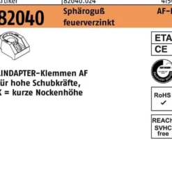 Klemme R 82040 KM 16 Sphäroguß feuerverz. 1 Stück LINDAPTER