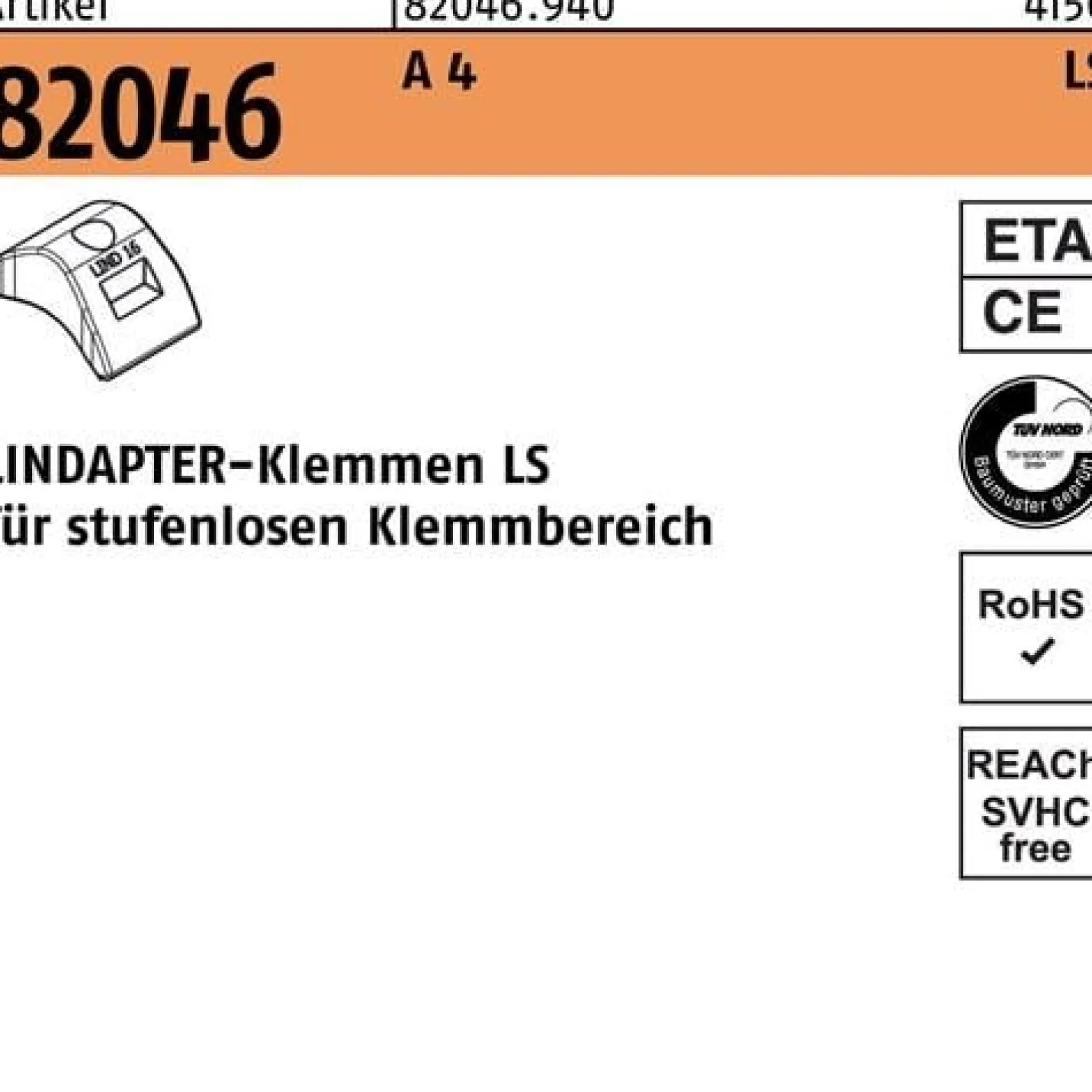 Klemme R 82046 LS 16/3 - 25 A 4 1 Stück LINDAPTER
