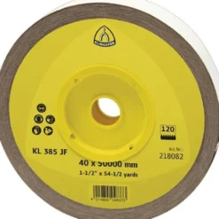 KLINGSPOR Schleifgeweberolle KL 385 JF 50 m x40 mm Körnung 180 - 218084