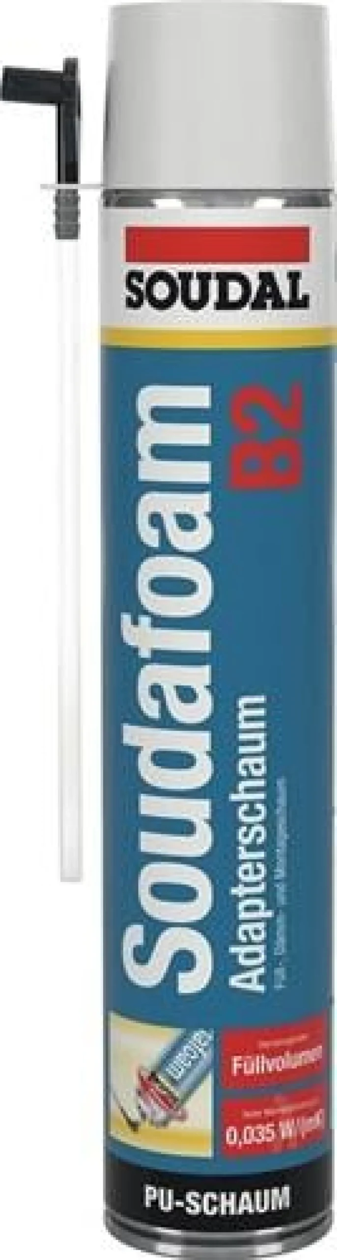 1K-Montageschaum SOUDAFOAM 750 ml B2 champagner m.Einw.-Handsch.Dose SOUDAL