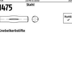 Knebelkerbstift DIN 1475 3x 20 Stahl 250 Stück