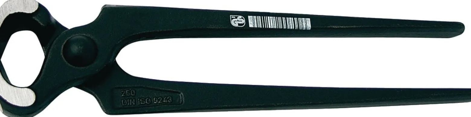 Kneifzange Gesamt-L.250mm Kopf pol.Zange schwarz lack.TECWERK