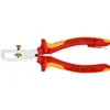 Knipex Abisolierzange mit Befestigungsöse und Öffnungsfeder universal - 1106160T