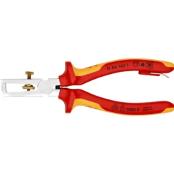 Knipex Abisolierzange mit Befestigungsöse und Öffnungsfeder universal - 1106160T