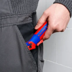 Knipex Abmantelungsmesser mit Gleitschuh und Ratschenfunktion - 1650145SB