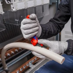 Knipex Abmantelungsmesser mit Gleitschuh und Ratschenfunktion - 1650145SB