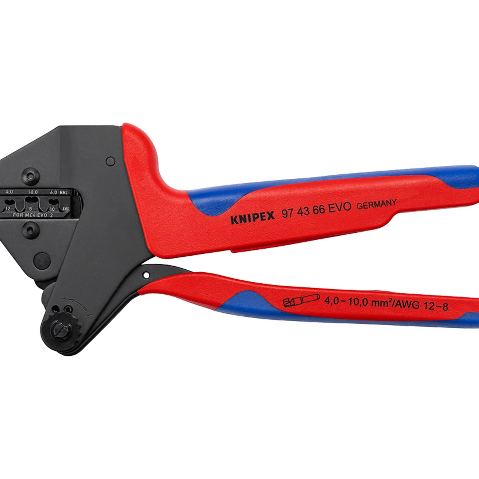 Knipex Crimp-Systemzange MC4 EVO2 brüniert 200 mm - 974366EVO