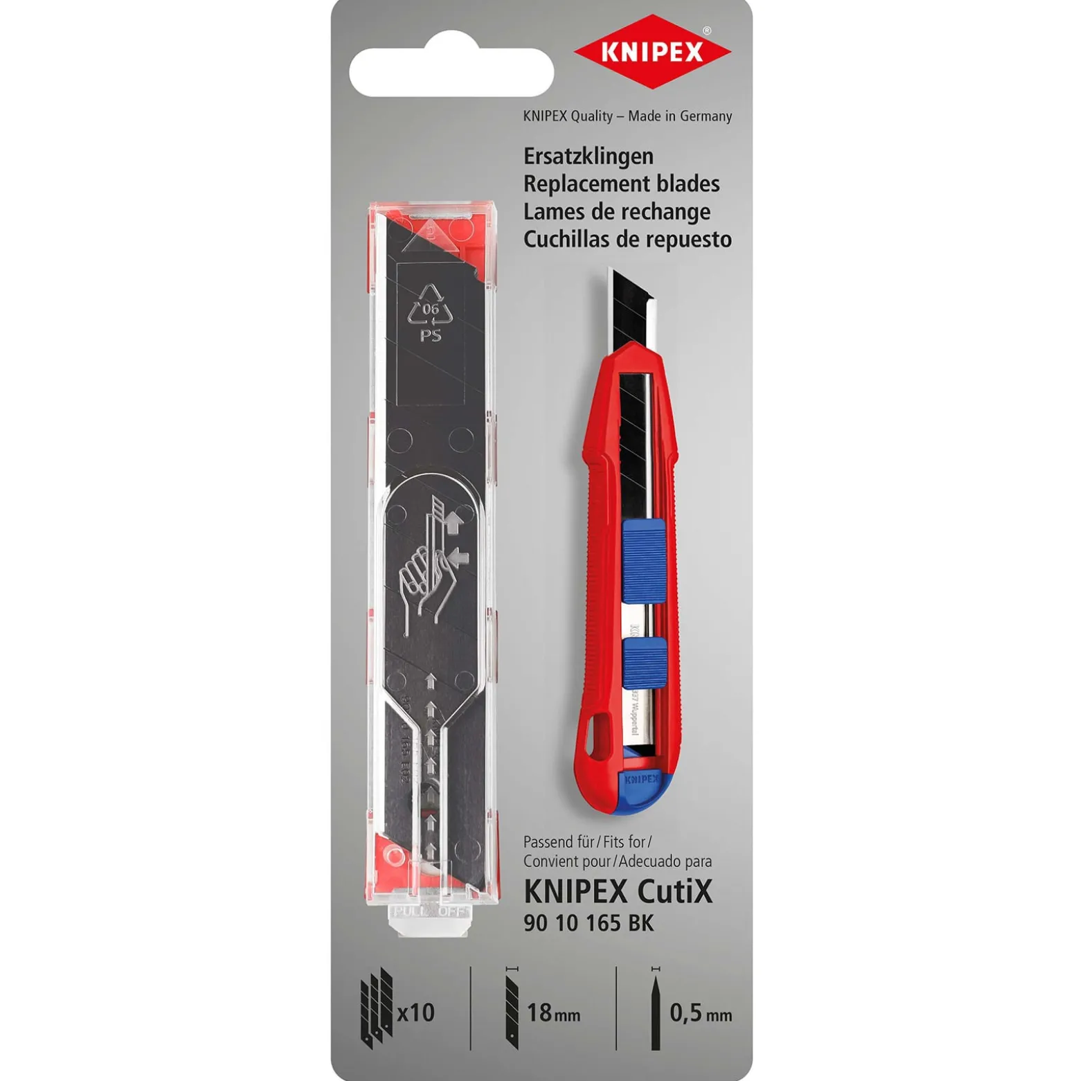 Knipex Ersatz-Klingen f. 90 10 165 BK (10x) - 901016500