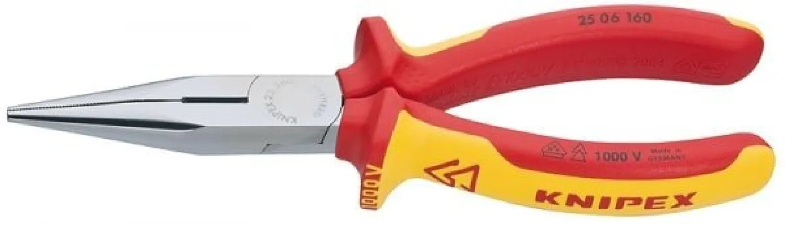 Knipex Flachrundzange mit Schneide - 2506160