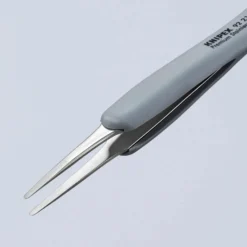 Knipex Gummi-Pinzette ESD Edelstahl 123 mm - 922111ESD