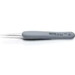 Knipex Gummi-Pinzette ESD Edelstahl 123 mm - 922111ESD