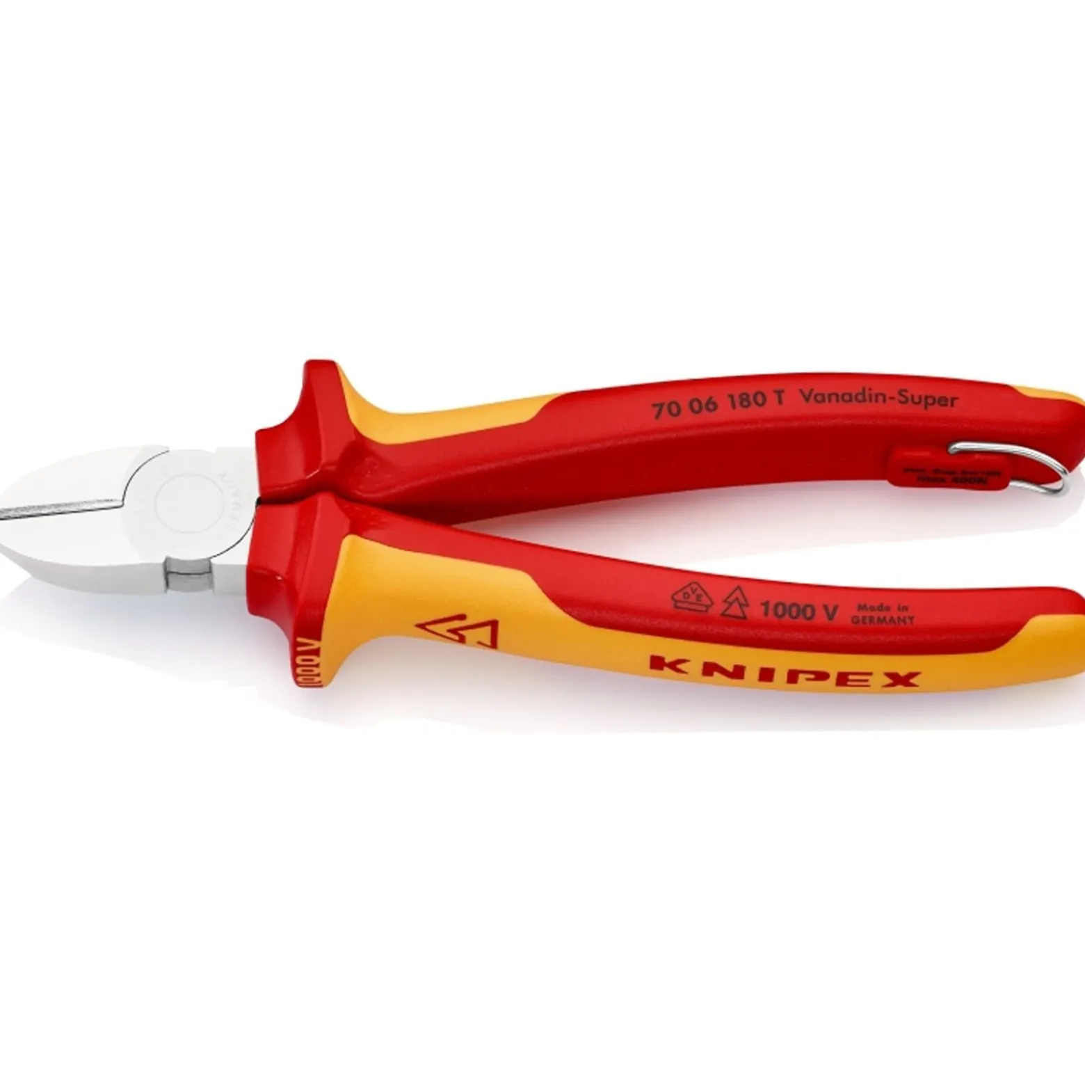 Knipex Seitenschneider mit Befestigungsöse - 7006180T
