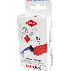 Knipex TehteredTool Clips rot (10 Stk) - 006210TR