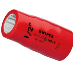 Knipex 1x Steckschlüsseleinsatz (Doppel-Sechskant) mit Innenvierkant 1/2" - 98471/2"