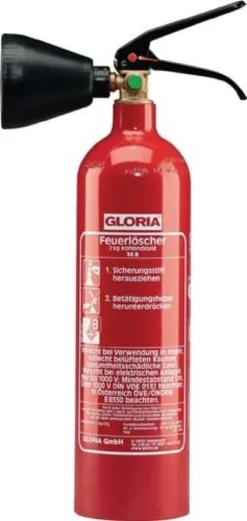 Kohlendioxidfeuerlöscher 2kg 34 B m.Wandh.