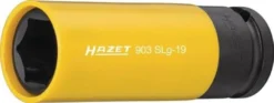 Kraftschraubersteckschlüsseleinsatz 903SLG-19 1/2Zoll 6KT m.Ku.Hülse SW19mm 85mm