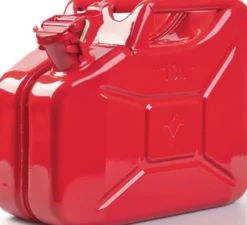 Kraftstoffkanister 10l Feuerrot RAL 3000 Stahlbl.0,9mm L345xB165xH275mm VALPRO