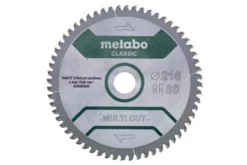 Kreissägeblatt multi cut classic D216xDicke 2,4xBohrung30mm Z.60 HW/CT FZ/TZ