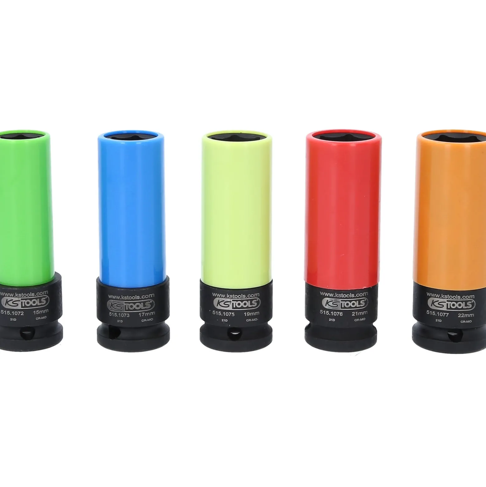 KS TOOLS 1/2" Alu-Felgen Kraft-Stecknuss-Satz robust 5tlg. - 515.0870