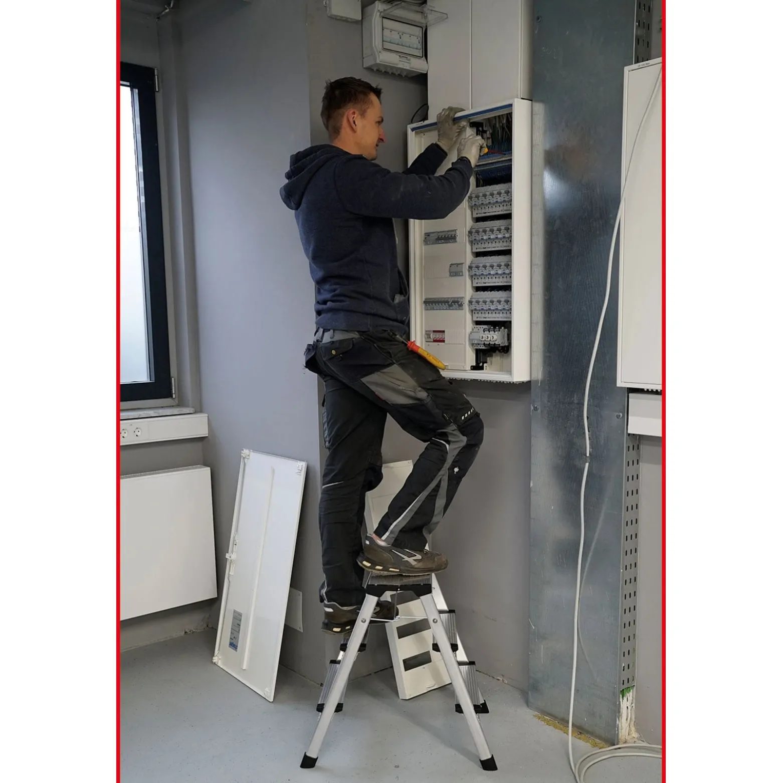 KS TOOLS Aluminium-Stufen-Stehleiter - 800.0965