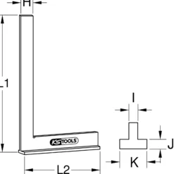KS TOOLS Anschlagwinkel 1000 mm - 300.0279