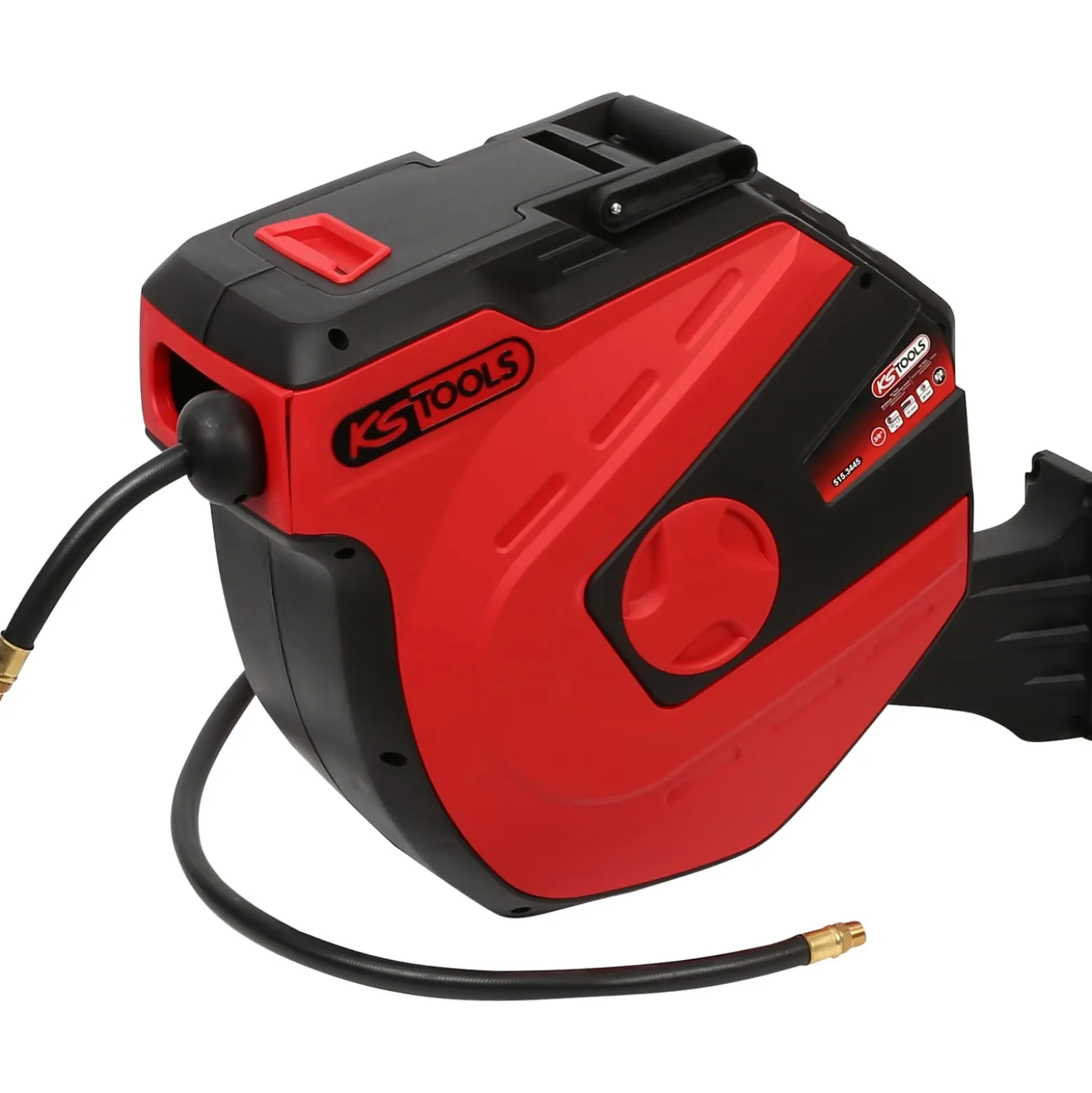 KS TOOLS Automatischer Druckluftschlauch-Aufroller Ø 13 mm x 15 m - 515.3445