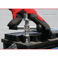 KS TOOLS Batteriepol- und Klemmen-Reinigungsfräser-Kreuz - 700.1195
